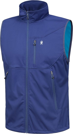 Geci si veste barbati - Vesta albastra, usoara, captusita, respirabila, cu buzunare laterale, S