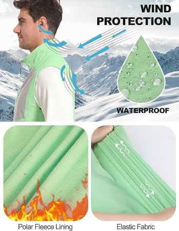 Vesta verde deschis usoara, captusita, respirabila, cu buzunare laterale, 2XL [2]