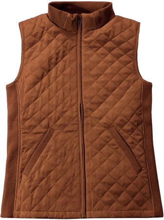 Geci si Veste dama - Vesta maro usoara, captusita, respirabila, cu buzunare laterale inclinate, 2XL