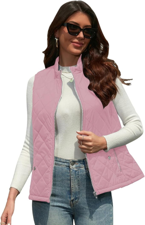 Vesta Roz usoara, captusita, respirabila, cu buzunare laterale inclinate, XL [3]