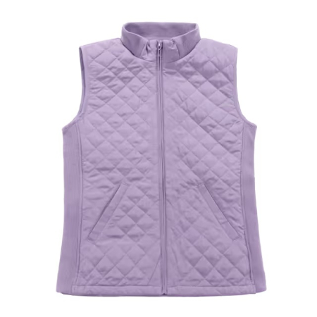 Geci si Veste dama - Vestă mov Matlasată Damă Bienzoe, Mărimea L, Guler Înalt, Ușoară