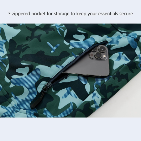 Vesta albastra camuflaj usoara, captusita, respirabila, cu buzunare laterale, 2XL [5]