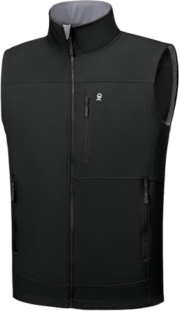 Geci si veste barbati - Vesta neagra, usoara, captusita, respirabila, cu buzunare laterale, L