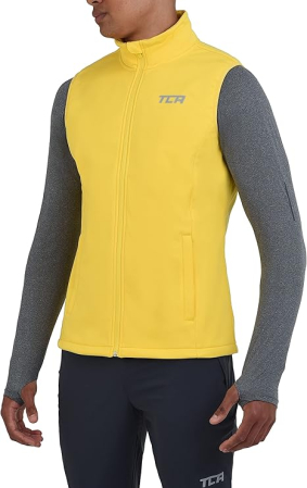 Geci si Veste dama - Vesta galbena usoara, captusita, respirabila, cu buzunare laterale, L