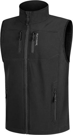 Geci si Veste dama - Vesta neagra, usoara, captusita, respirabila, cu buzunare laterale, XL