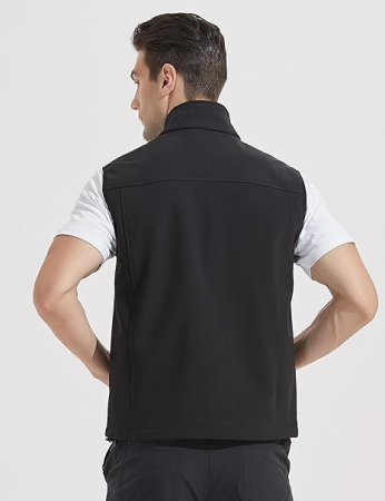 Vesta neagra, usoara, captusita, respirabila, cu buzunare laterale, XL [1]