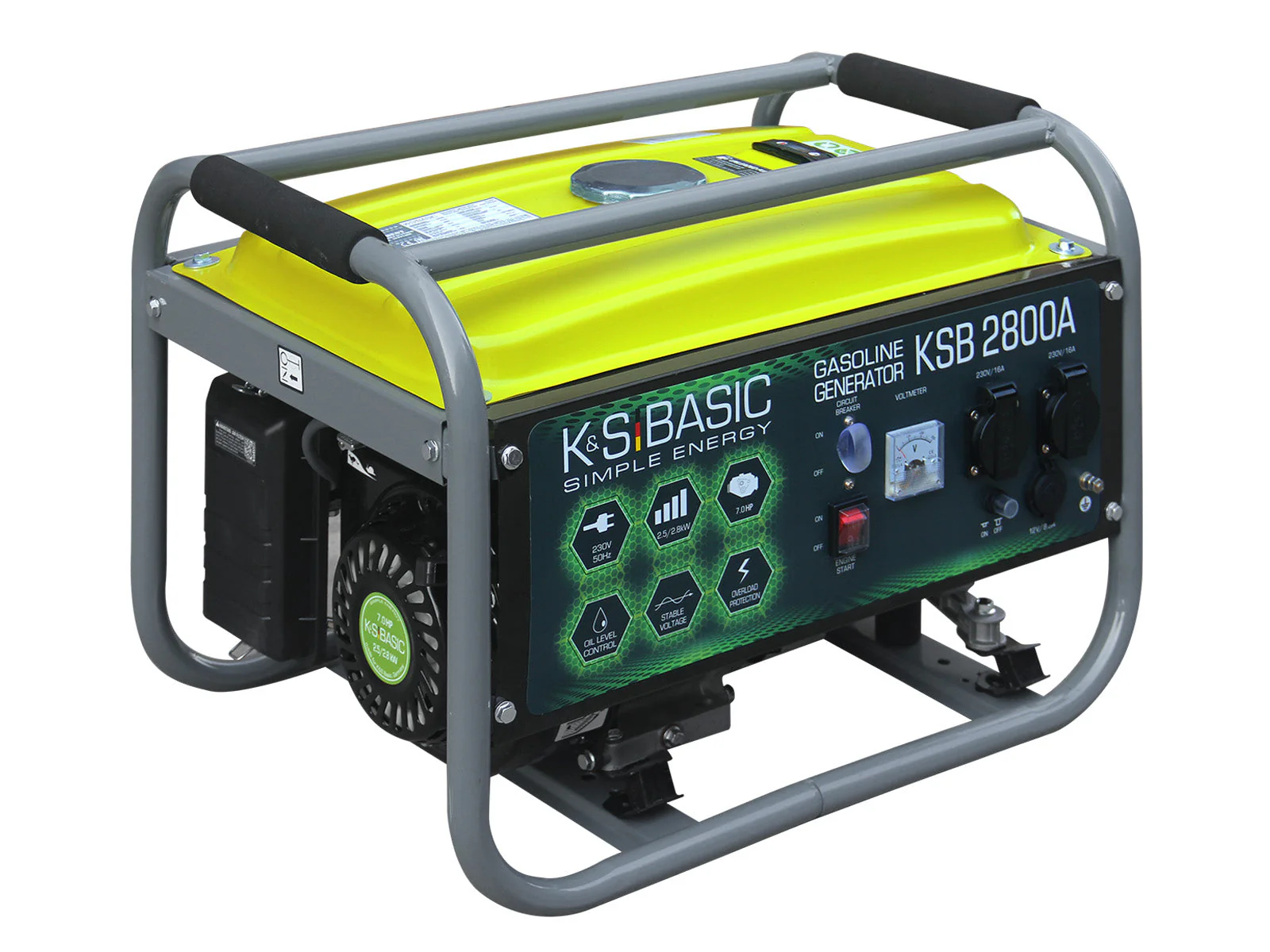 Generator pe benzină in 4 timpi Könner & Söhnen, 7 CP, 210 cmc, BASIC KSB 2800A [2]