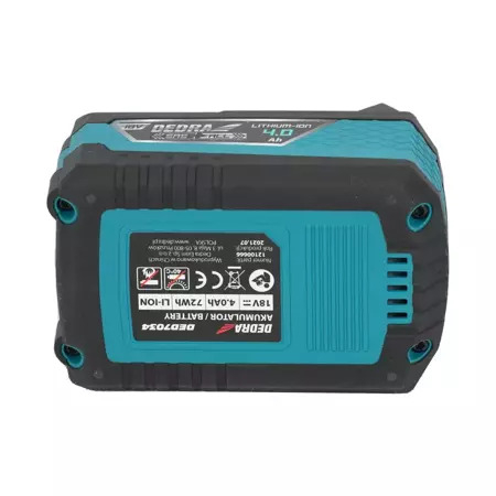 Acumulator Litiu-Ion 4.0 Ah DEDRA SAS+ALL DED7034 [4]