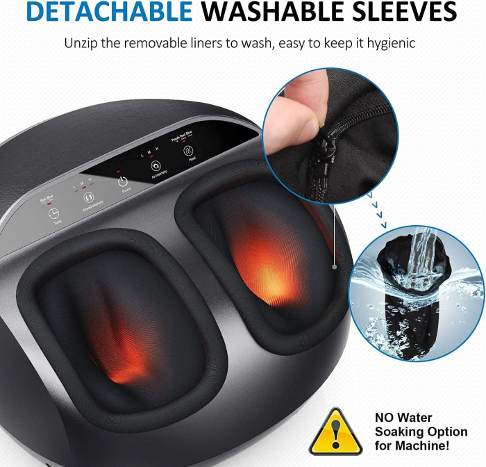 Aparat de masaj picioare Renpho FM059R, masaj Shiatsu, caldura, compresie aer cu 3 niveluri, temporizator, telecomanda [2]