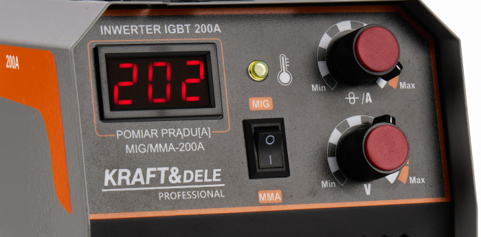 Aparat de sudură cu invertor MIG/MMA 200A, Kraft&Dele KD1788 [5]