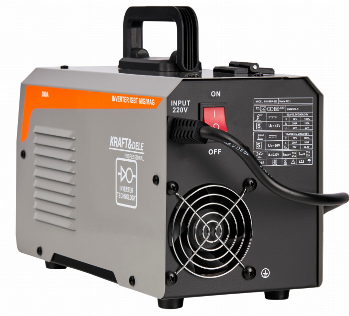 Aparat de sudură cu invertor MIG/MMA 200A, Kraft&Dele KD1788 [8]