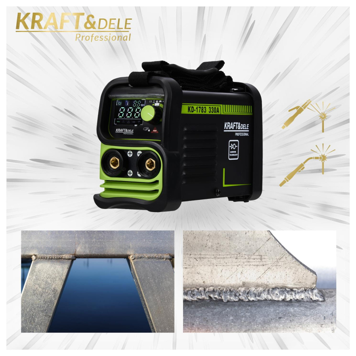 Aparat de sudură cu invertor MMA, TIG LIFT, VRD , 330A, Kraft&Dele KD1783 [15]