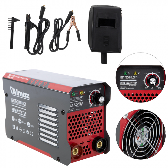 Aparat de sudura / invertor MMA 250, 180 A,  Almaz  AZ-ES002 [3]