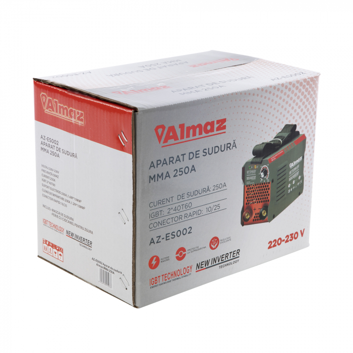 Aparat de sudura / invertor MMA 250, 180 A,  Almaz  AZ-ES002 [7]
