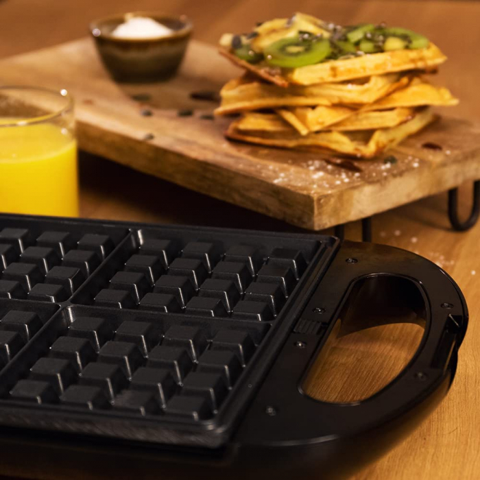 Aparat pentru preparat vafe Cecotec Rock nToast Family Waffle, 1500 W, functie grill, inox, incalzire rapida [4]