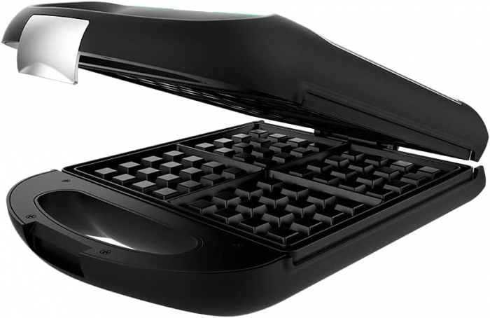 Aparat pentru preparat vafe Cecotec Rock nToast Family Waffle, 1500 W, functie grill, inox, incalzire rapida [1]