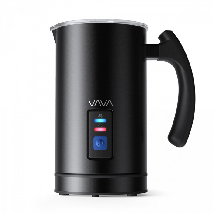 Aparat pentru spumarea laptelui din inox VAVA VA-EB008 recipient cu perete dublu, interior antiaderent - Negru [1]