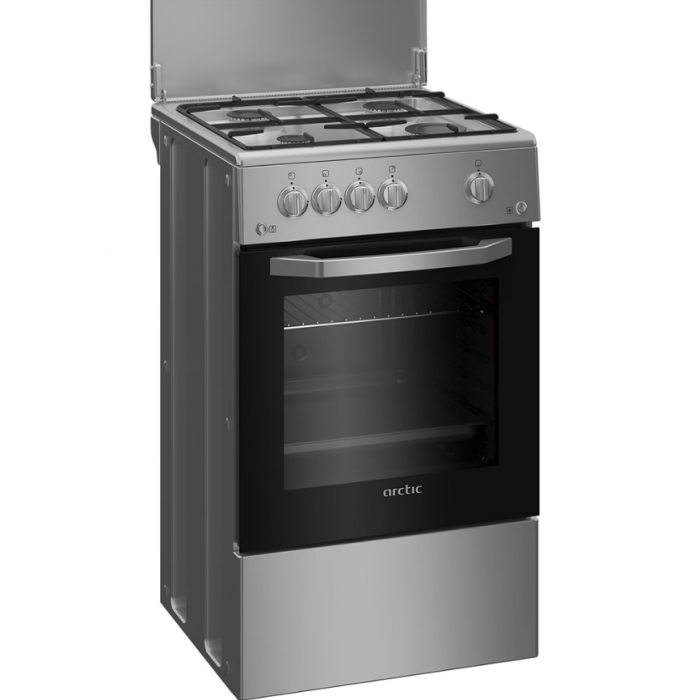 Aragaz ARCTIC, 4 arzatoare, Gaz, L 50 cm, argintiu, AGM5501FLS [2]