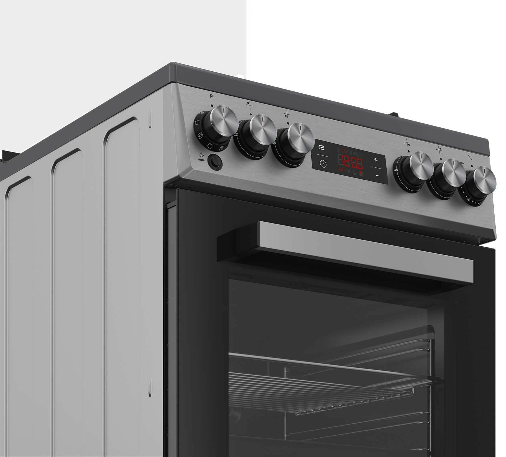 Aragaz Beko, Mixt, 4 arzatoare, 3D cooking, Cuptor electric, FSM52331TXDS [5]