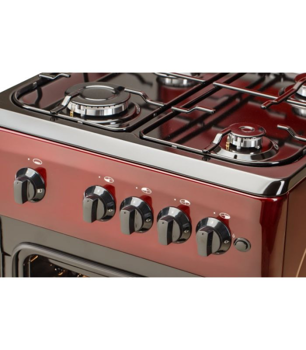 Aragaz LDK 5060 A BORDO RMV LPG, 4 arzatoare, Aprindere electrica, Siguranta, 50 x 60 cm, Bordo [4]