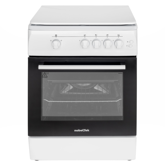 Aragaz NobelTek NLT 6603A/G1, Gaz, Grill, Aprindere electrica, Iluminare cuptor, 60 x 60 cm, Alb [2]