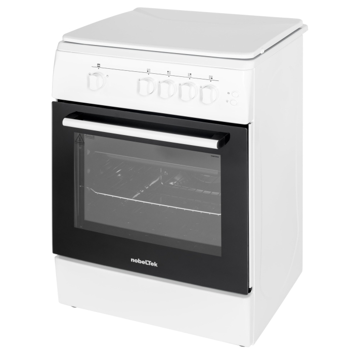 Aragaz NobelTek NLT 6603A/G1, Gaz, Grill, Aprindere electrica, Iluminare cuptor, 60 x 60 cm, Alb [4]