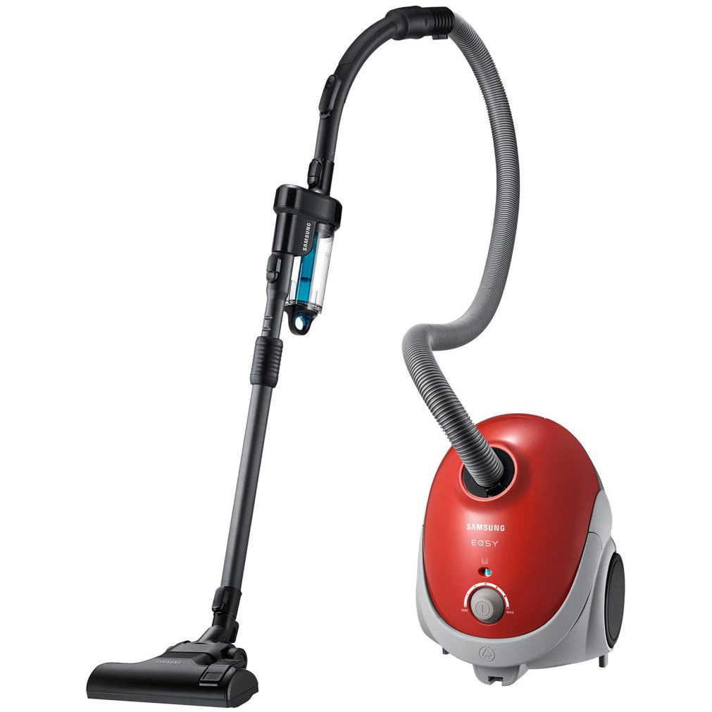 Aspirator cu sac Samsung VCC52U6V3R, 750 W, 2.5 l, perie aspirare 2 pasi, variator putere, Rosu [1]