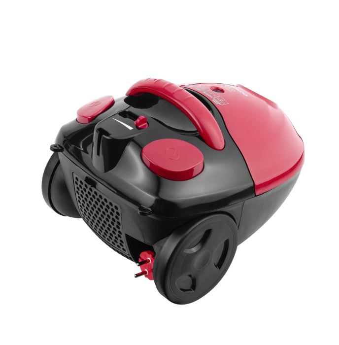 Aspirator Daewoo cu sac de hartie RC-230R-3, 700 W, capacitate sac 2 litri, cotrol putere variabil, tub telescopic, furtun rotativ 360 grade, Rosu [4]