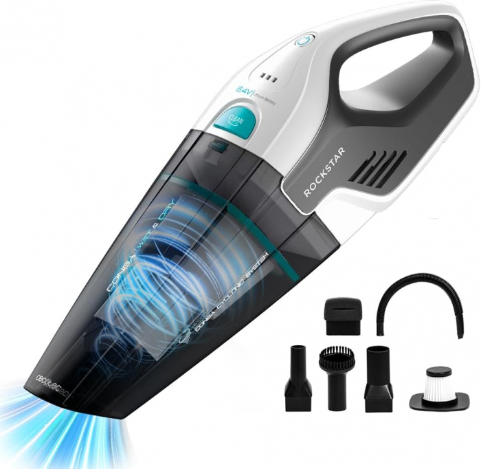 Aspirator de mana Cecotec Conga Rockstar Hand, 50W, 4.5 kPal, Baterie Li-Ion 8,4 V, 2500 mAh, autonomie 20 min [1]