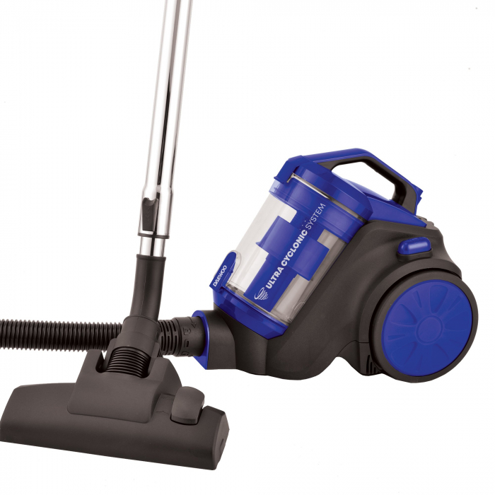 Aspirator fara sac Daewoo, 800 W, recipient colectare 1.5 litri, putere aspirare 140 W, aspiratie ciclonica, Albastru, RCC-120B-1 [1]