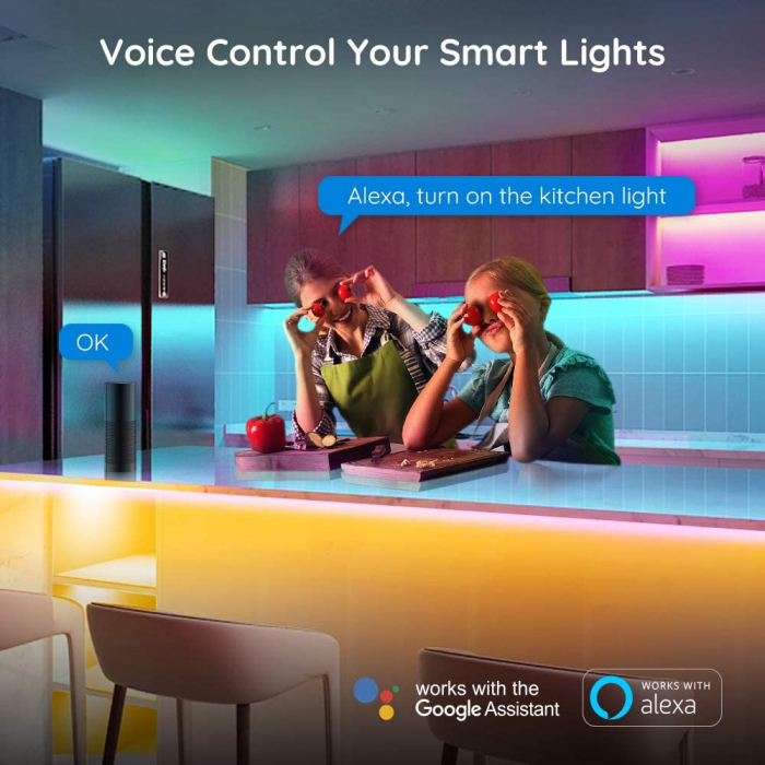 Banda LED Govee H6141 RGB, Sincronizare Muzica, Wifi si Bluetooth, 5m, Telecomanda, Alexa , Google Asistant [5]