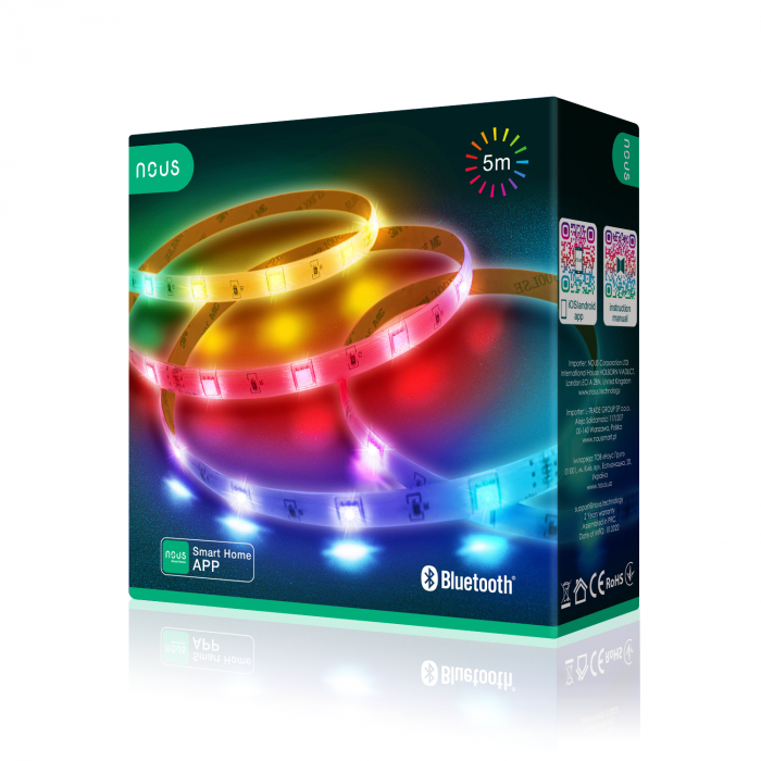 Banda LED Nous RGB F6, 5m, Bluetooth, control aplicatie [1]
