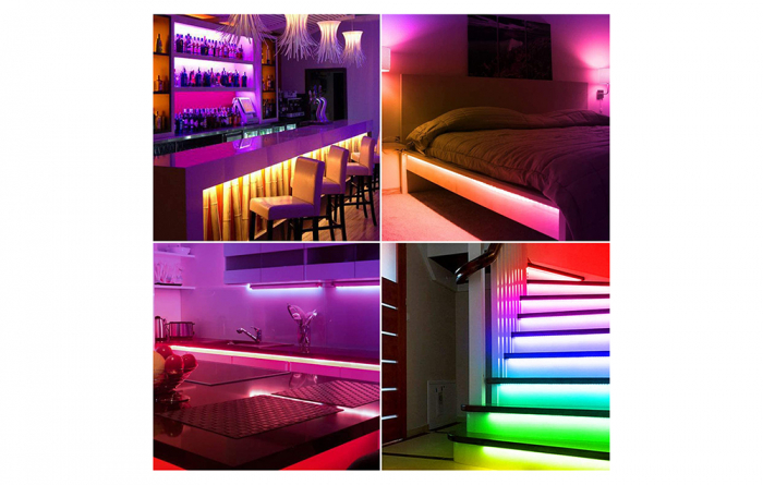Banda LED Smart Gosund SL2-C WiFi, 5 metri, Sincronizare muzica, Alexa, Google Asistant [5]