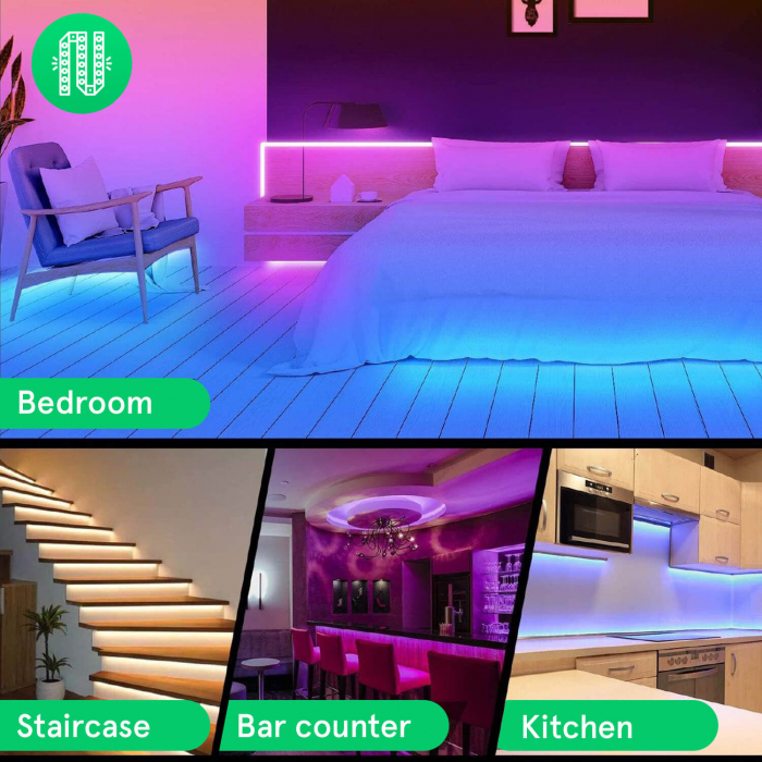 Banda LED Smart Nous F2 WiFi, 10 metri, Control APP [3]