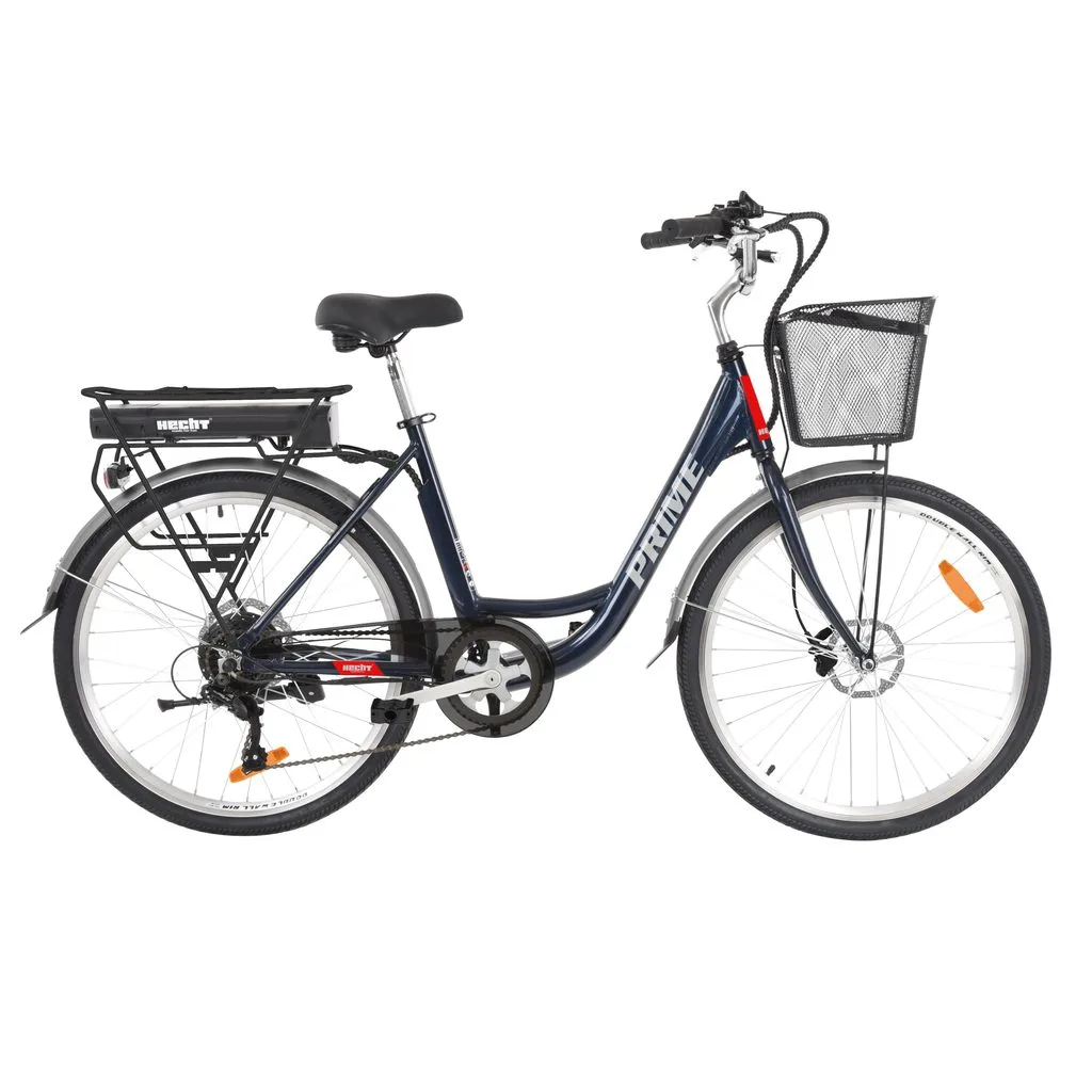 Bicicleta electrică viteza max 25 km/h, autonomie 85 km HECHT PRIME BLUE [1]