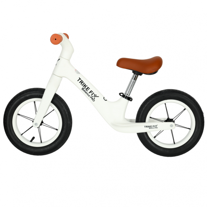 Bicicleta fara pedale Balance PRO 86x39x54 cm, cadru otel, roti gonflabile 30 cm, reglabila, alb [3]