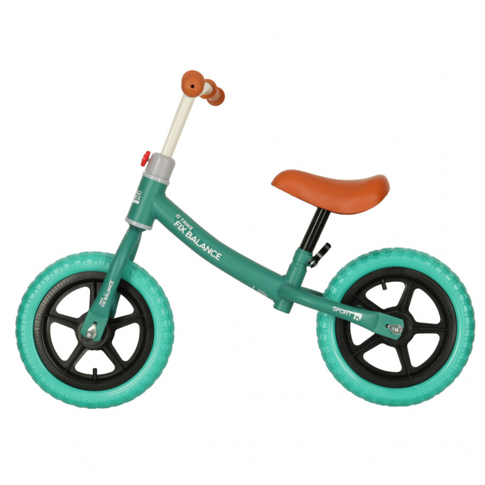 Bicicleta fara pedale pentru copii 80x40x57 cm, reglabila, roti din spuma, 1.8 kg, turcoaz [4]