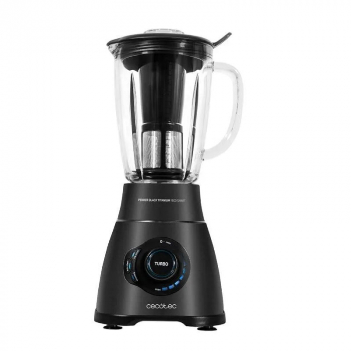Blender Cecotec Power Black Titanium 1800 Smart, 1800 W, Zdrobire gheata, Bol sticla, Filtru pentru sucuri, 22000-rpm [5]
