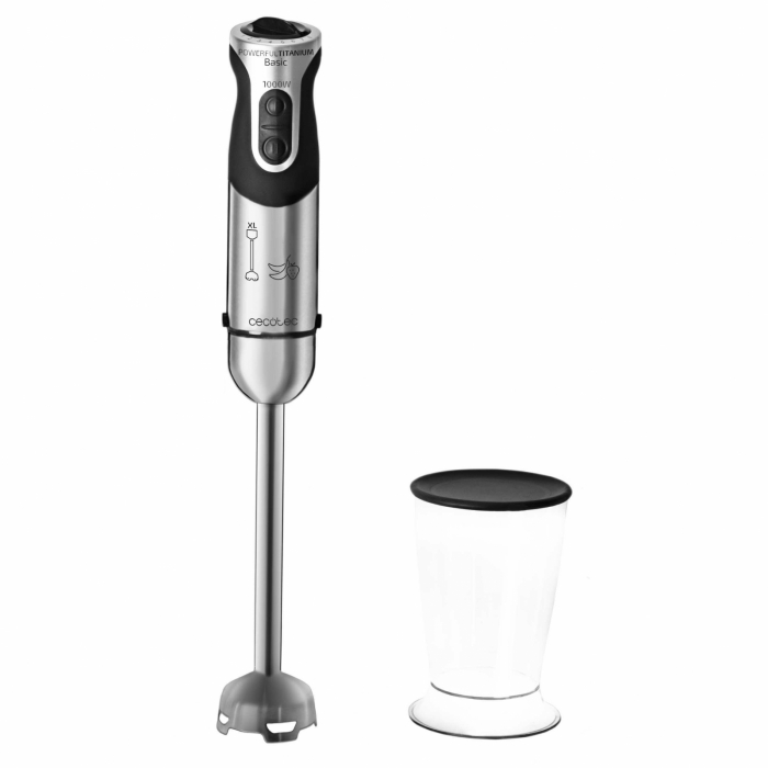 Blender de mana Cecotec Powerful Titanium 1000, 1000 W, 21 viteze+Turbo, lama din titan, SoftTouch [1]