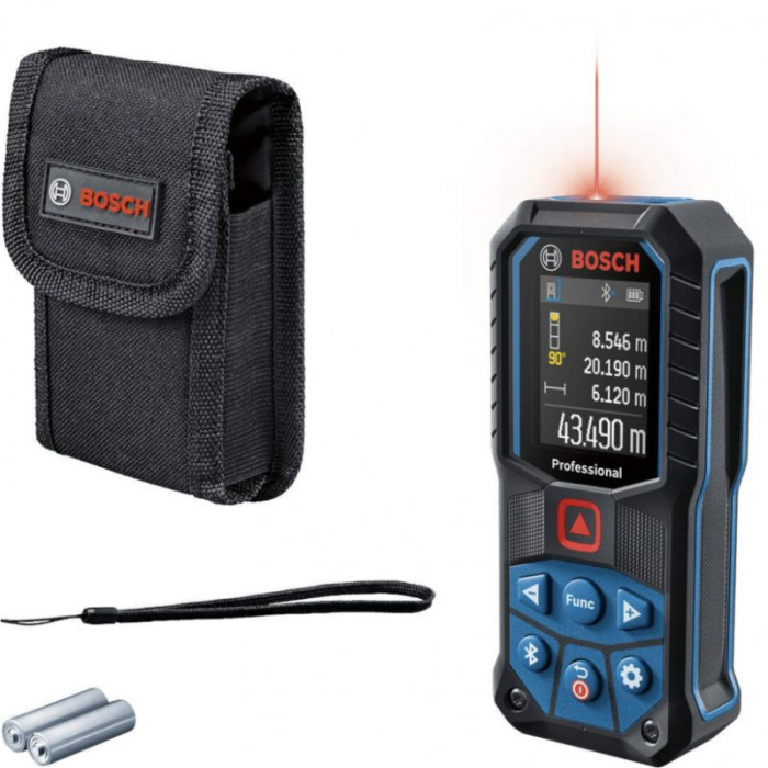 Bosch GLM 50-27 C - Telemetru cu laser, 50 m, +/-1.5 mm/m, 30 valori memorate, bluetooth, display color [2]