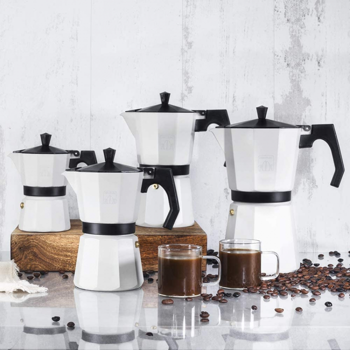 Cafetiera Cecotec Mimoka 300, 150 ml, 3 cani de cafea, Bej [3]