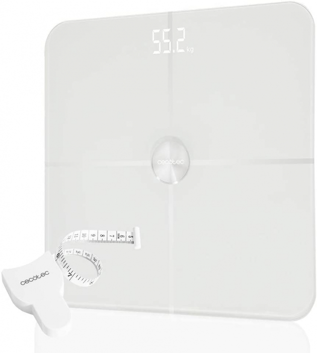 Cantar corporal Smart Cecotec Surface Precision 9600, Display LED, 10 valori masurate, BMI, Alb [5]