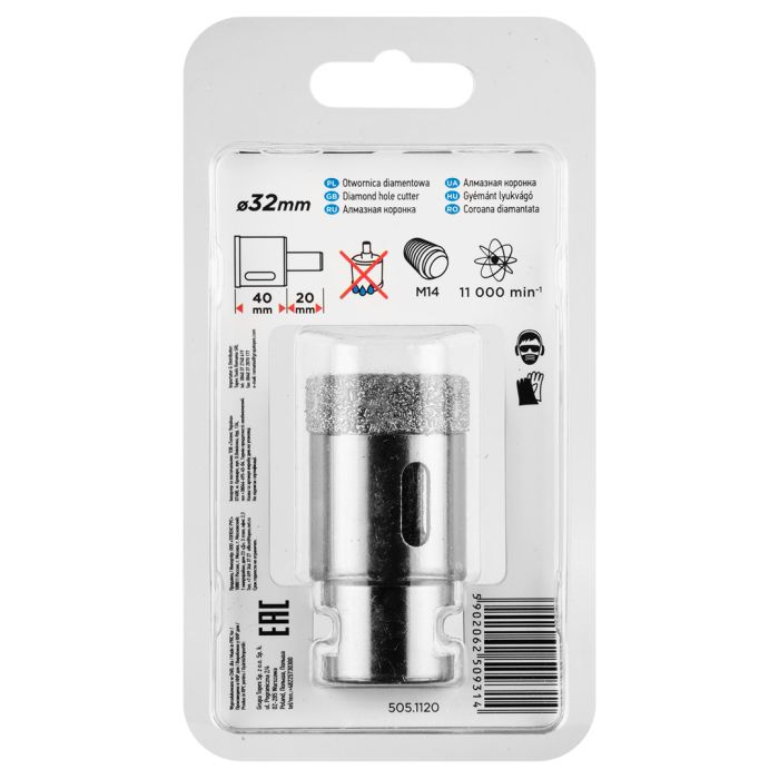 Carota diamantata 32 mm x M14 GRAPHITE 55H309 [3]