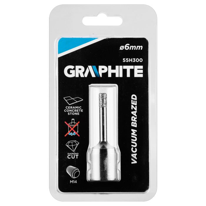 Carota diamantata 6mm x M14 GRAPHITE 55H300 [3]