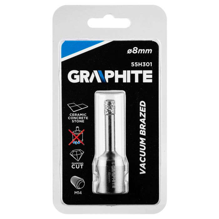 Carota diamantata 8mm, filet M14 55H301 GRAPHITE [3]