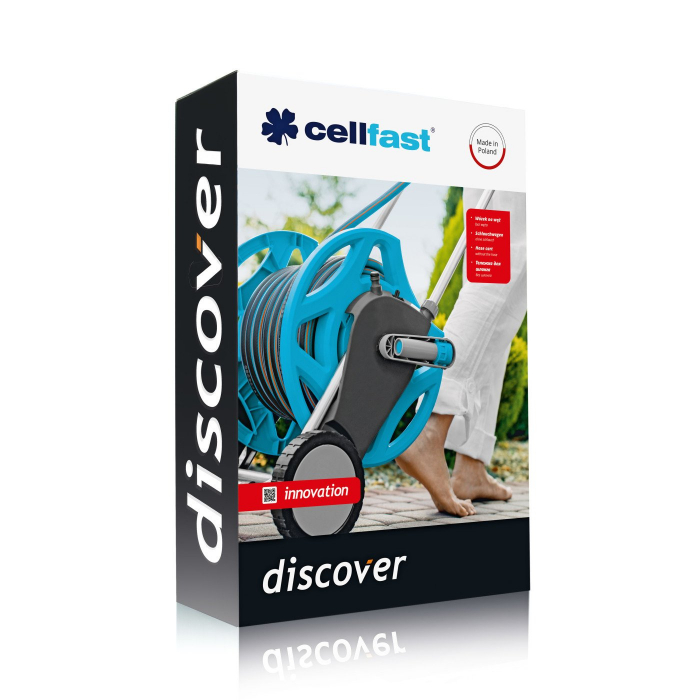 Carucior cu tambur pentru furtun de gradina Cellfast DISCOVER, 1 2  , 60m [2]