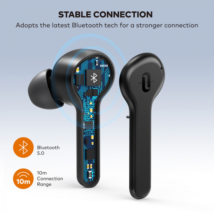 Casti audio In-Ear Taotronics TT-BH1001, True Wireless, Bluetooth 5.0, TWS  USB-C - Resigilat [4]