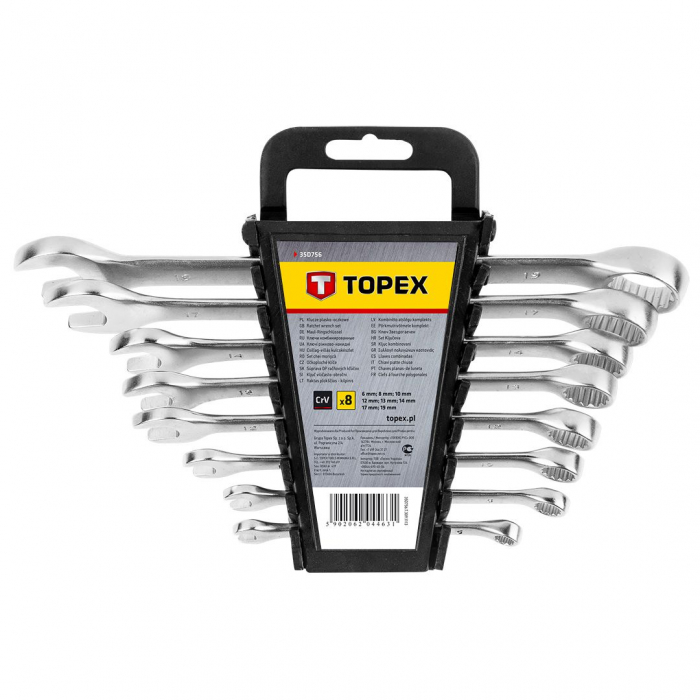 Chei combinate fixe - inelare 6-19 mm, 8 buc -set 35D756 TOPEX [1]