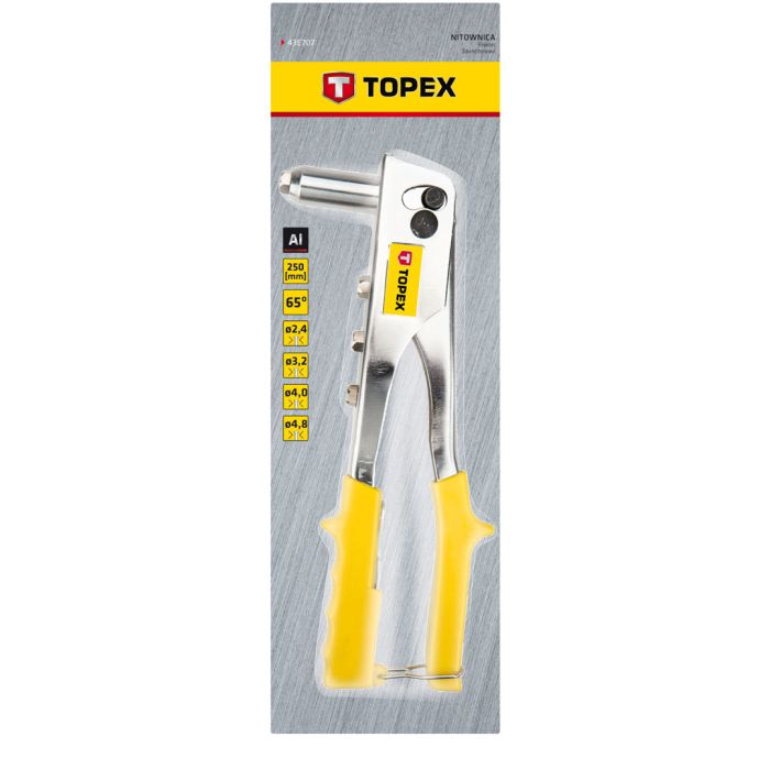 Cleste pentru nituri din Al pt: 2.4, 3.2, 4.0, 4.8 mm 43E707 TOPEX [2]