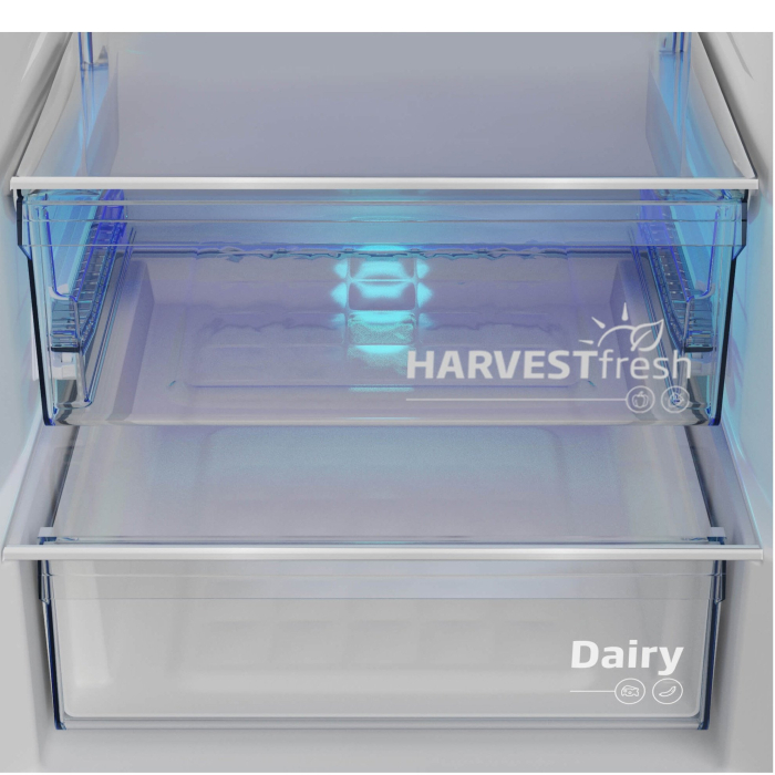 Combina frigorifica Beko B3RCNA404HDW, 355 l, No Frost, Clasa E, HarvestFresh, Slim tank water dispenser, AeroFlow, H 203.5 cm, Alb [6]